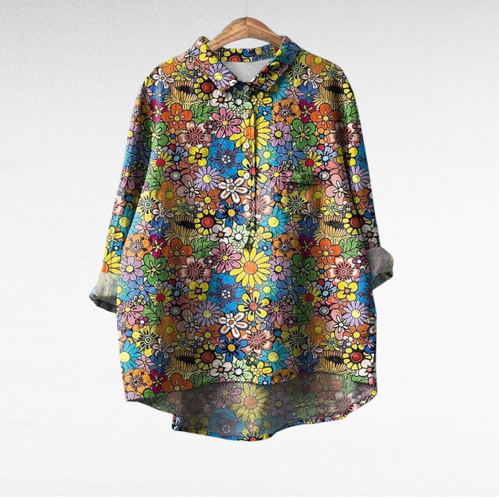 No¨¦mie | Elegante Blusa de Verano en Linne