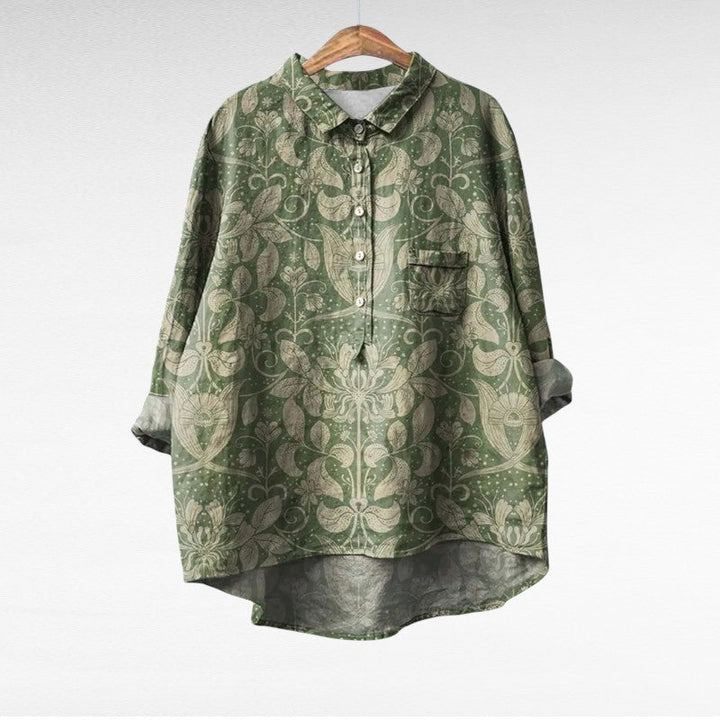 No¨¦mie | Elegante Blusa de Verano en Linne