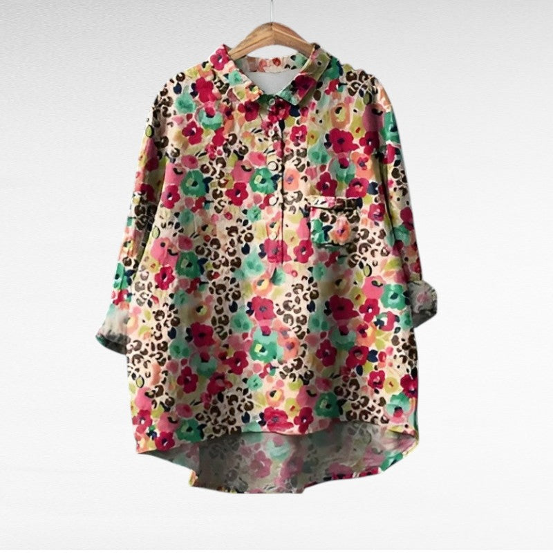 No¨¦mie | Elegante Blusa de Verano en Linne