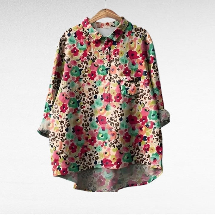 No¨¦mie | Elegante Blusa de Verano en Linne