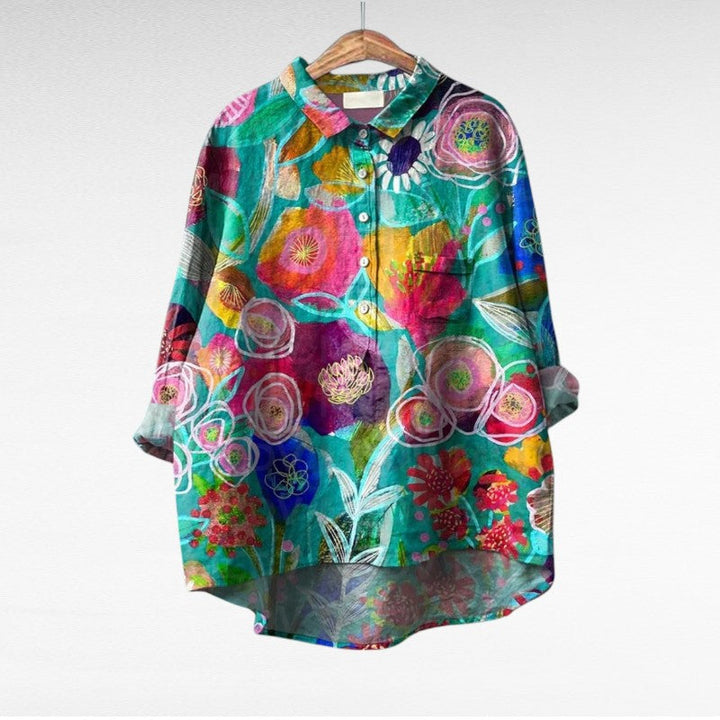 Th¨¦r¨¨se | Elegante Blusa de Verano en Lino