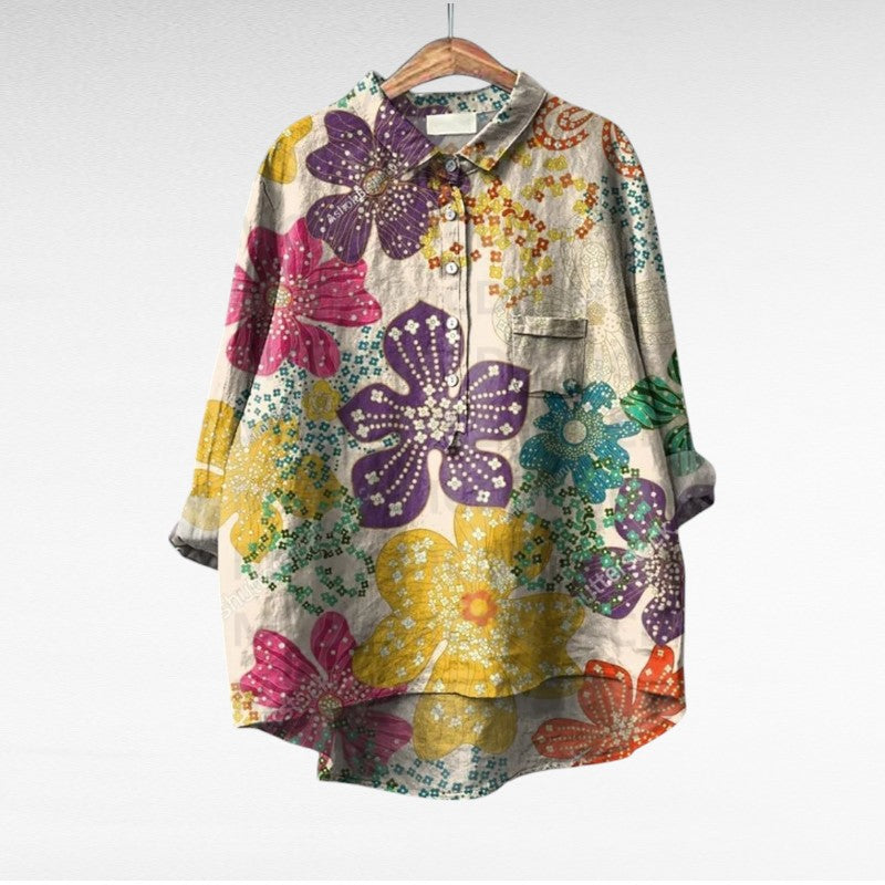 Th¨¦r¨¨se | Elegante Blusa de Verano en Lino