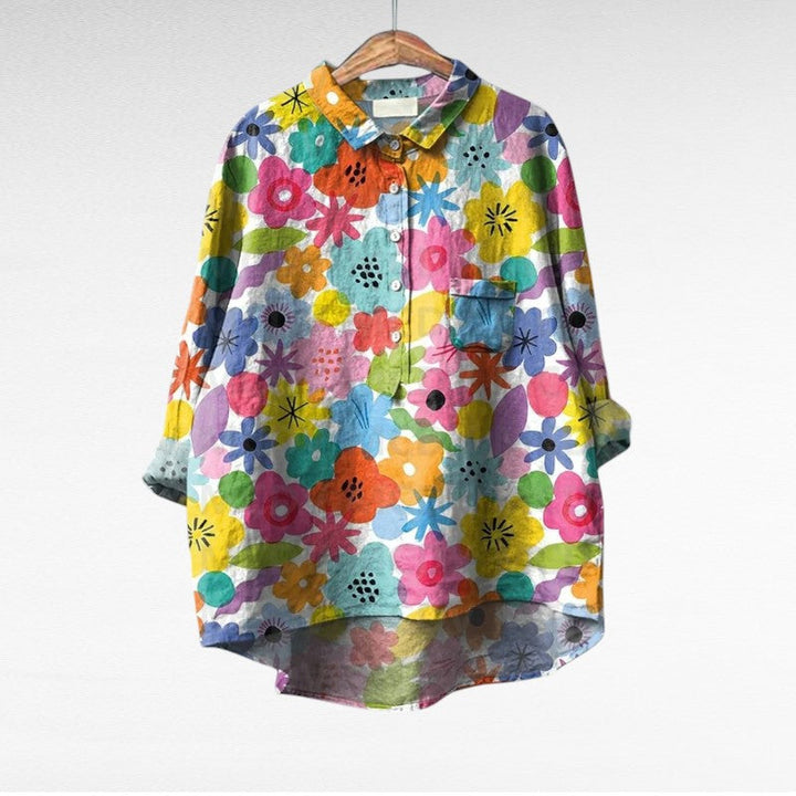 Th¨¦r¨¨se | Elegante Blusa de Verano en Lino