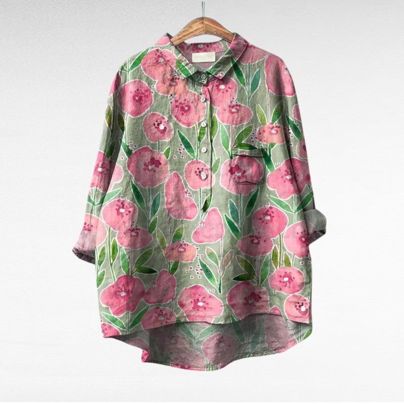 Th¨¦r¨¨se | Elegante Blusa de Verano en Lino