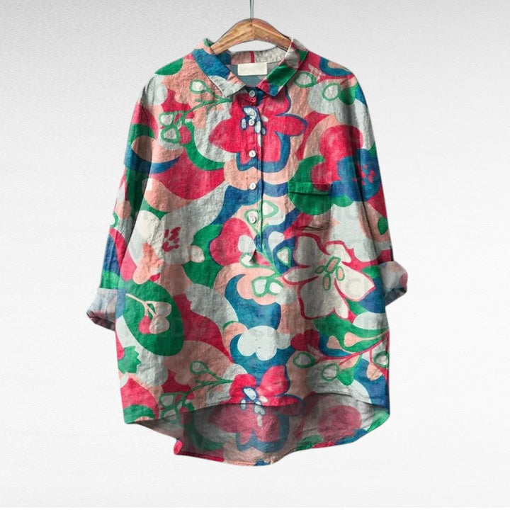 Th¨¦r¨¨se | Elegante Blusa de Verano en Lino