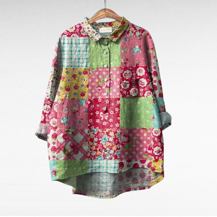 Th¨¦r¨¨se | Elegante Blusa de Verano en Lino