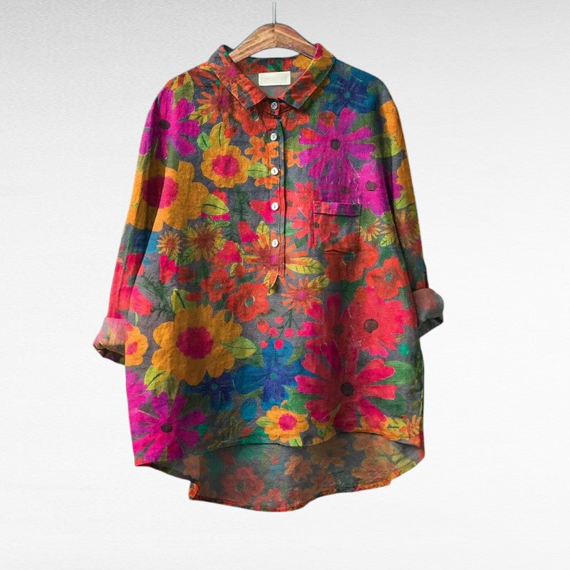 ¨¦milie | Blusa de Linho Elegante para o Ver?o