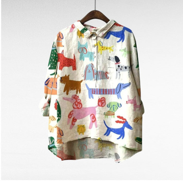 Am¨¦lie | Elegante Camisa de Verano en Lino
