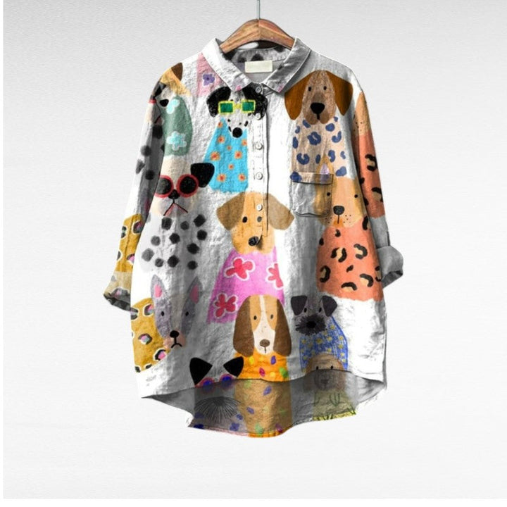 Am¨¦lie | Elegante Camisa de Verano en Lino