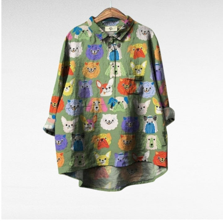 Am¨¦lie | Elegante Camisa de Verano en Lino