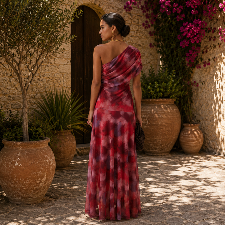 Carla | Elegante abito lungo con spalle scoperte