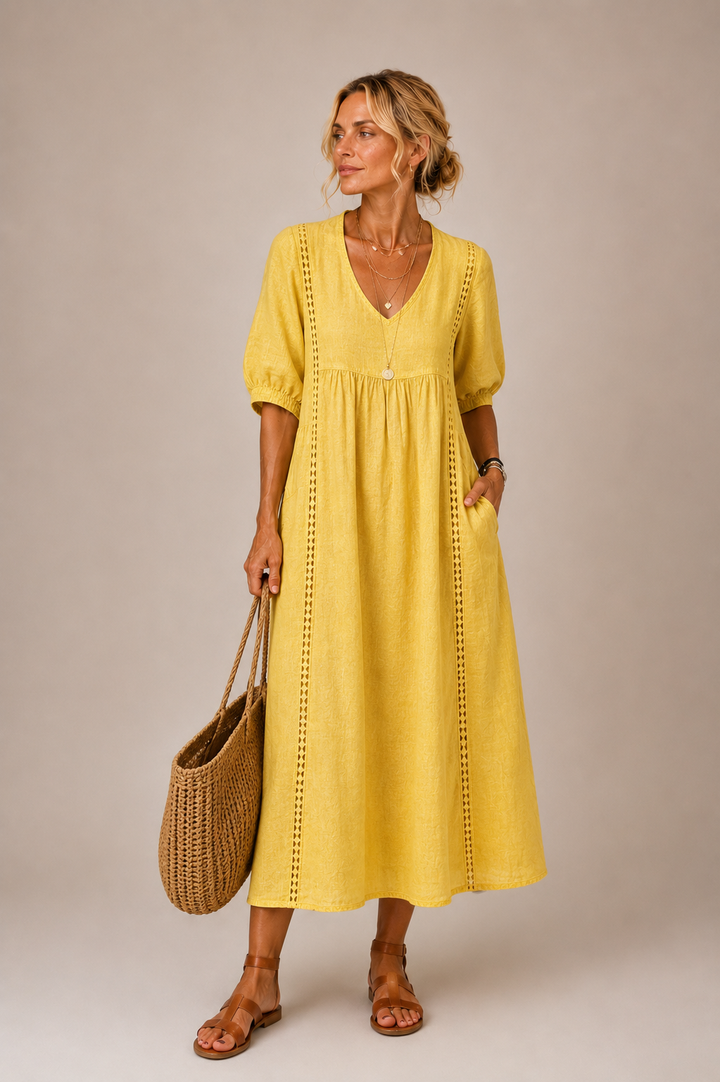 Sefi | Abito midi in pizzo leggero