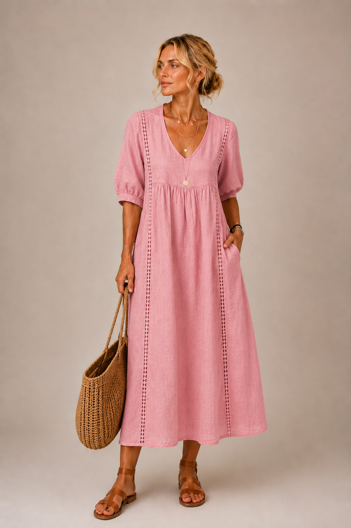 Sefi | Abito midi in pizzo leggero