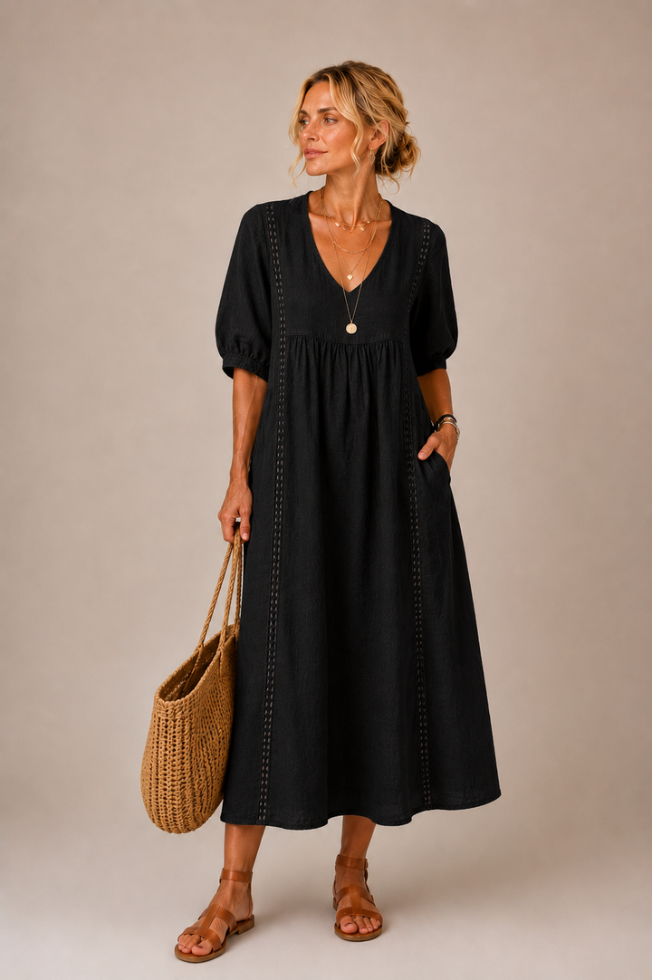 Sefi | Abito midi in pizzo leggero