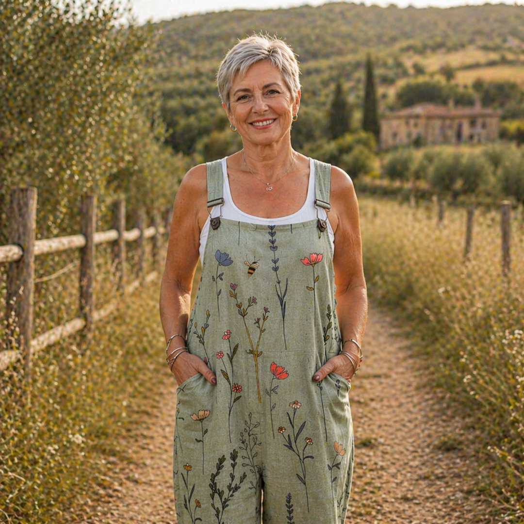 Lea - Comoda salopette stampata