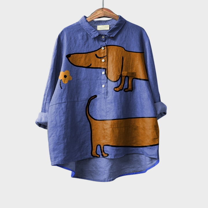 Am¨¦lie | Elegante Camisa de Verano en Lino