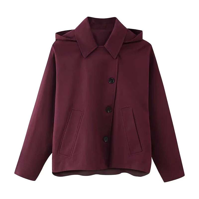 Ella | Minimalistische Hooded Jacket