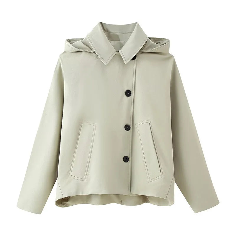 Ella | Minimalistische Hooded Jacket