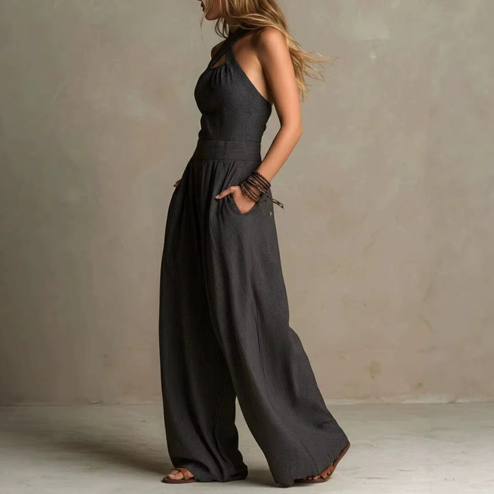Arianna | Elegante tuta con scollo incrociato