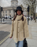 Isabelle | Cappotto in lana con frange