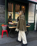 Isabelle | Cappotto in lana con frange