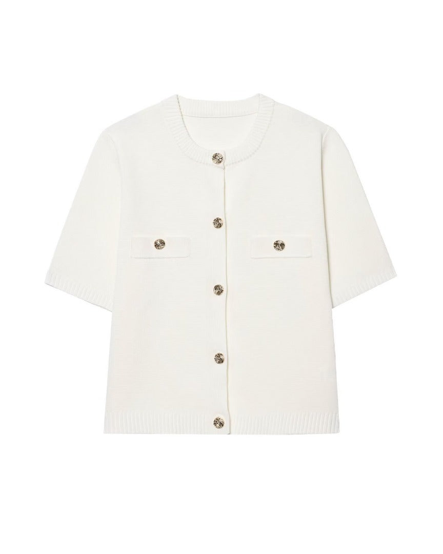 Faye | Short Sleeve Knit Vest