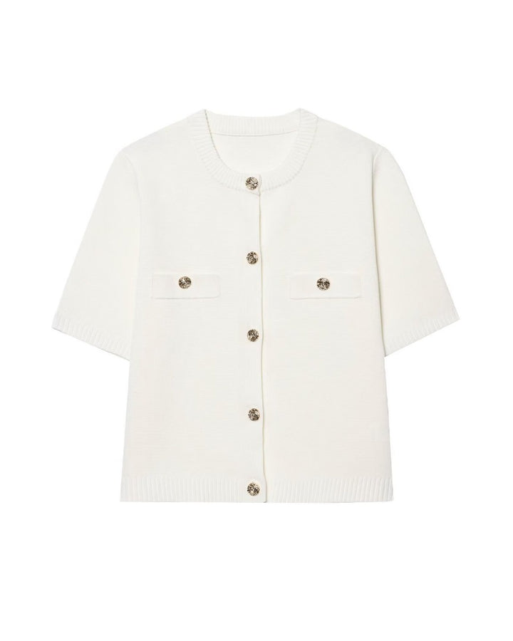 Faye | Short Sleeve Knit Vest