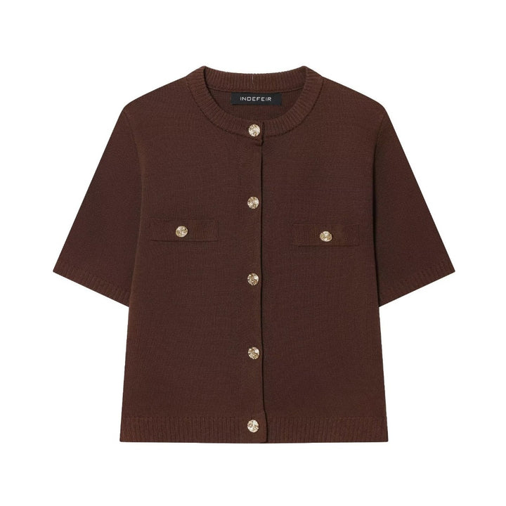 Faye | Short Sleeve Knit Vest