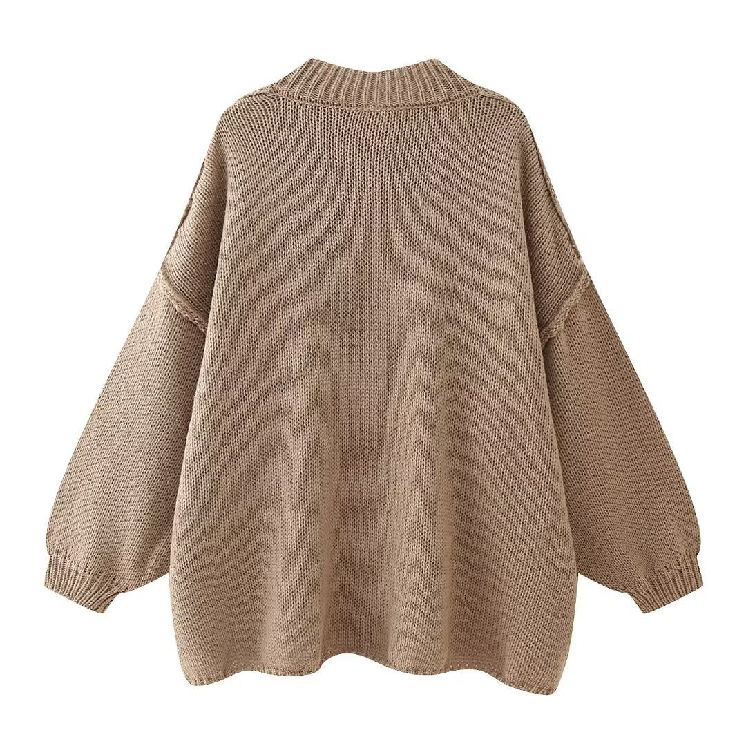 No¨¦mie | Oversized Knitted Cardigan