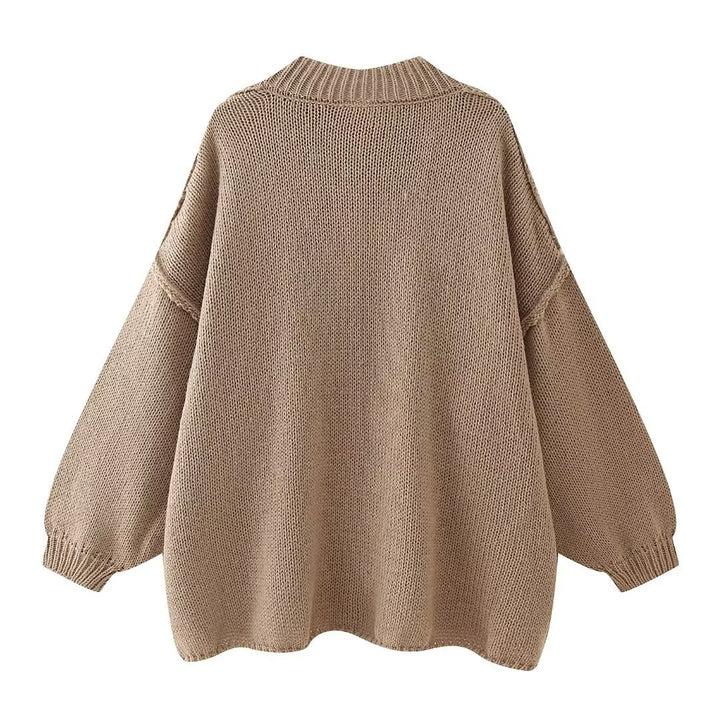 No¨¦mie | Oversized Knitted Cardigan