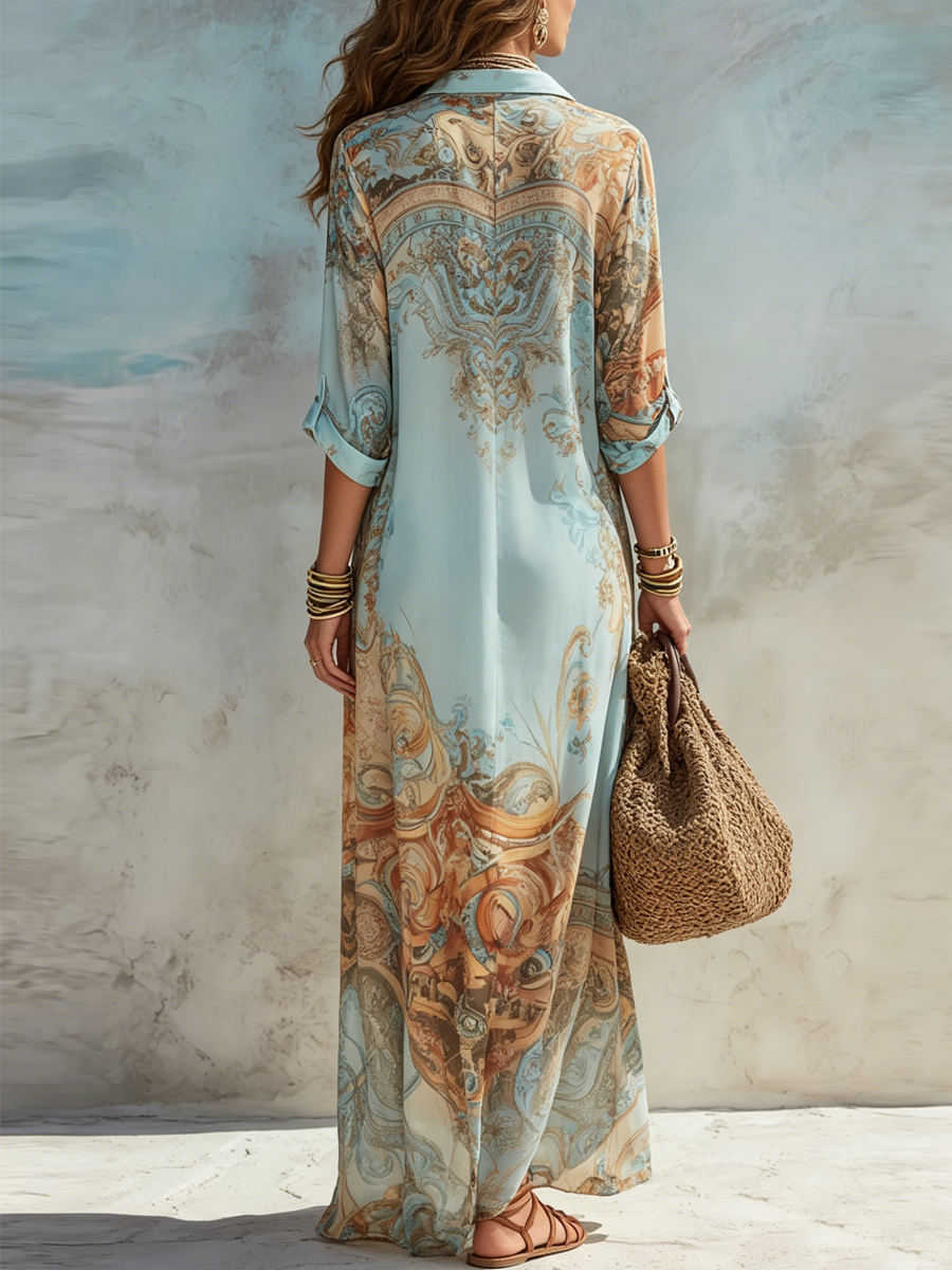 Lorna | Abito Lungo Eleganza Costiera
