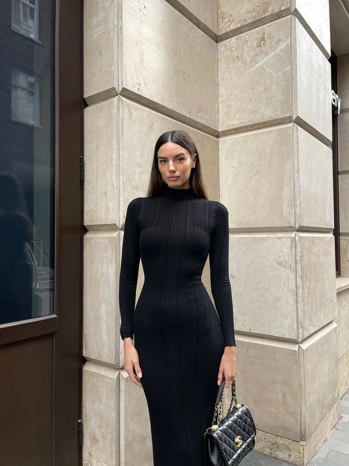 Alina | Abito lungo a coste