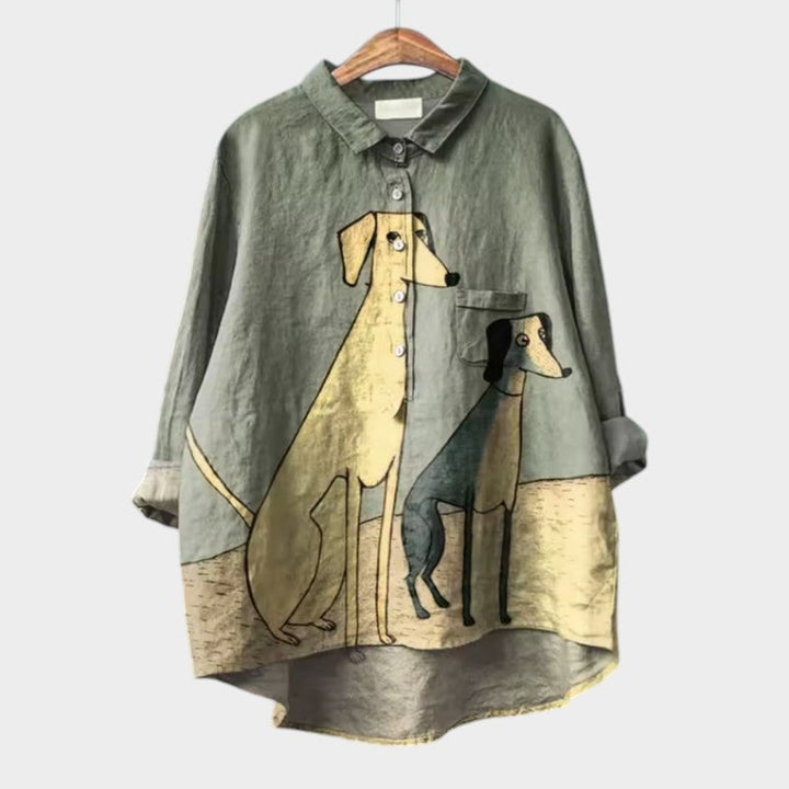Am¨¦lie | Elegante Camisa de Verano en Lino