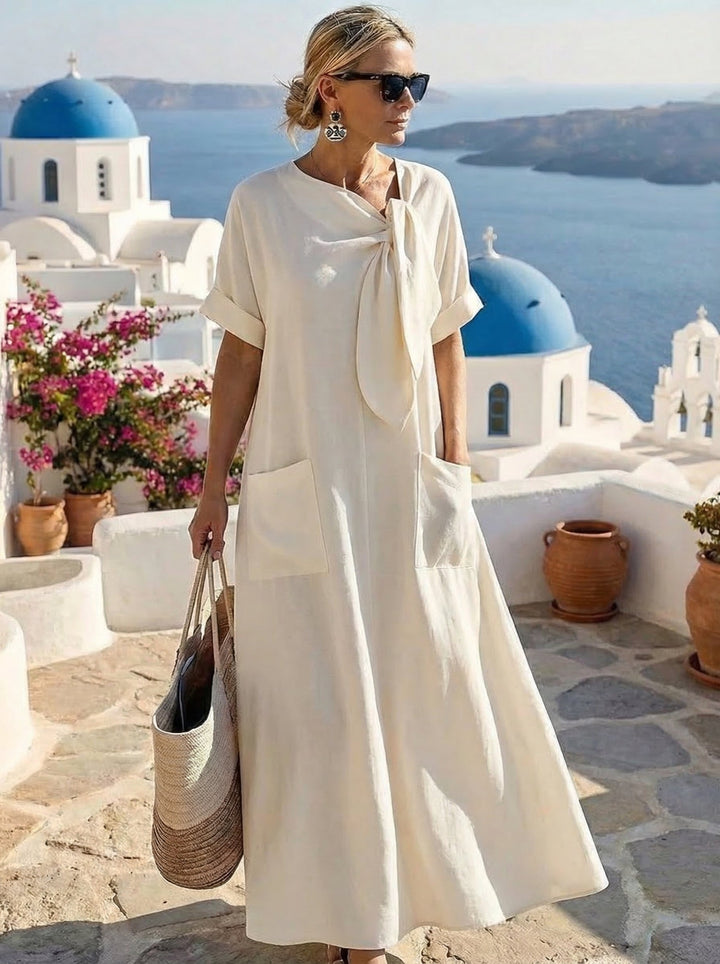 Fleur? Abito Elegante con Tasche