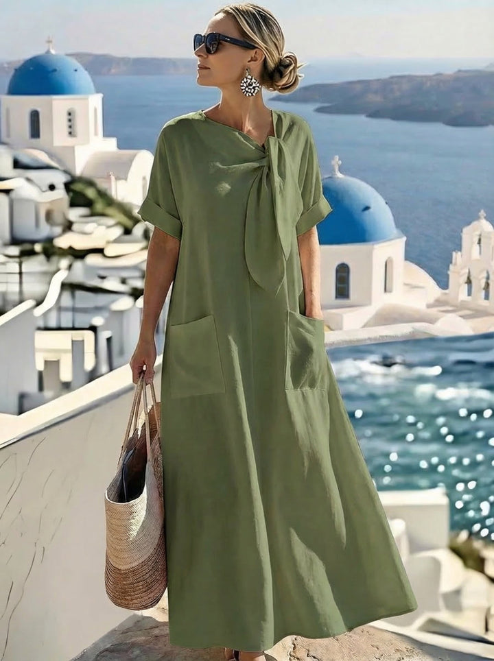 Fleur? Abito Elegante con Tasche