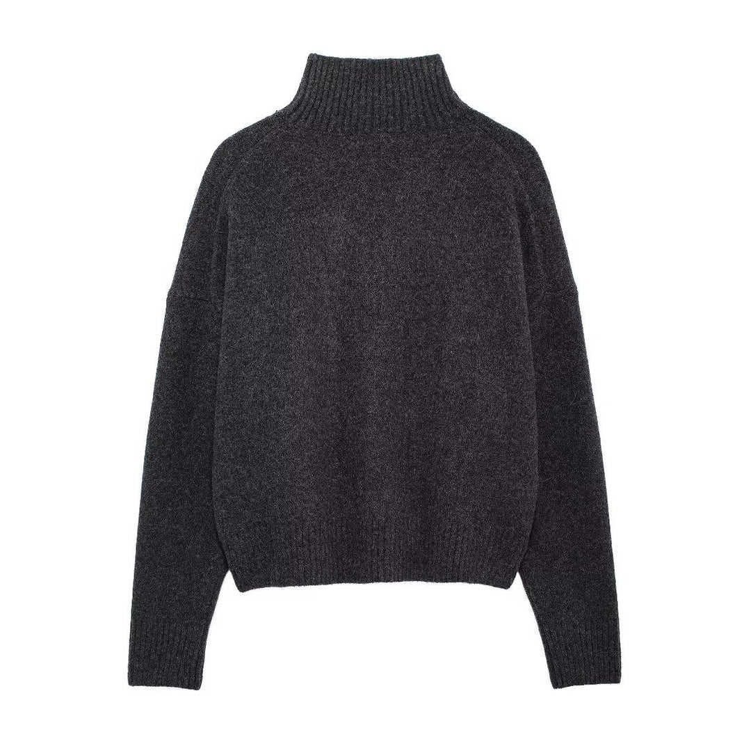 Isla | Knitted High Neck Sweater