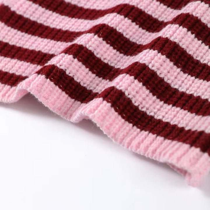 Striped Long Sleeve Polo