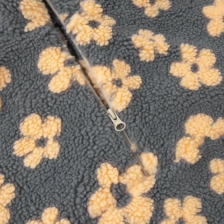 Pullover in pile floreale