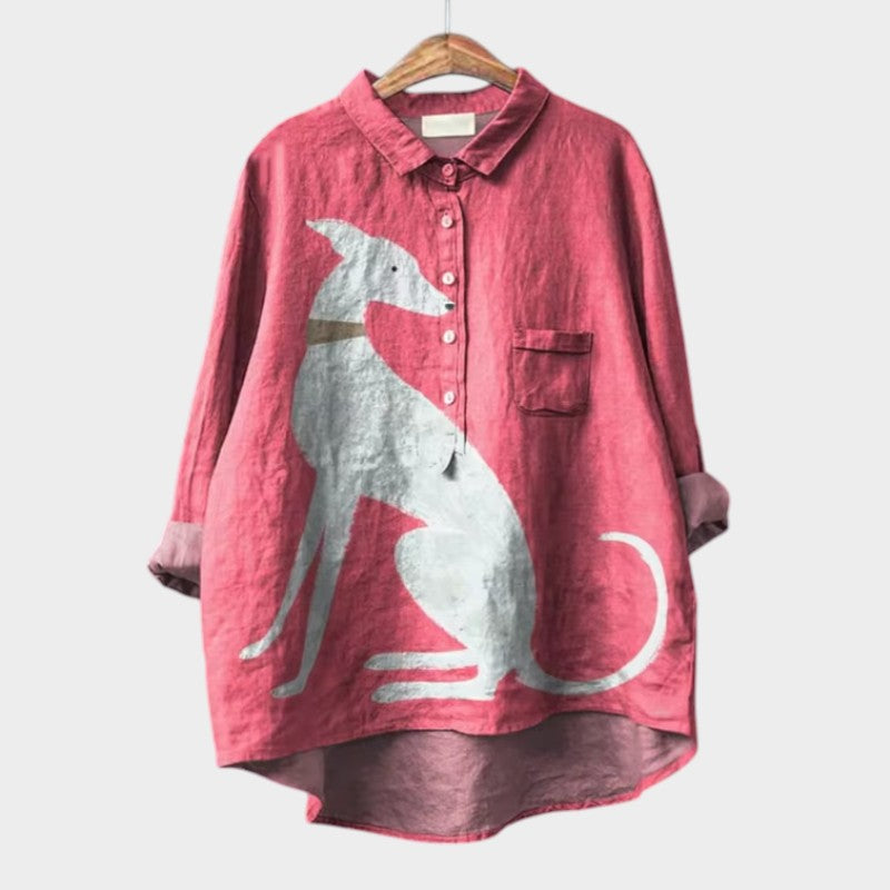 Am¨¦lie | Elegante Camisa de Verano en Lino