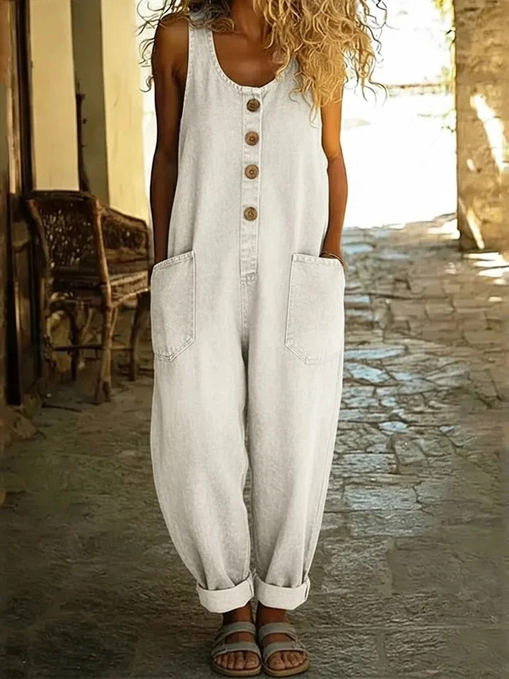Lenna ¨C Salopette Vintage in Denim di Cotone